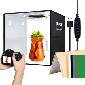 nPULUZ 30cm LED Ring Light Portable Foldable Studio Box (Everything In Box)